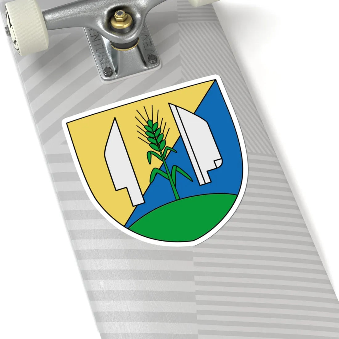 Wappen Deutsch-Wagram (Austria) (Coat of Arms) STICKER Vinyl Kiss-Cut Decal - The Sticker Space