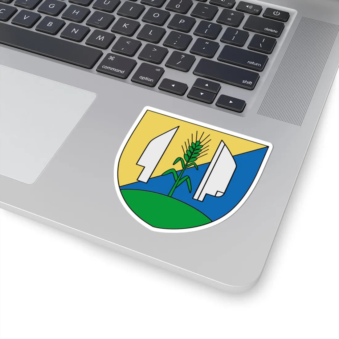 Wappen Deutsch-Wagram (Austria) (Coat of Arms) STICKER Vinyl Kiss-Cut Decal - The Sticker Space