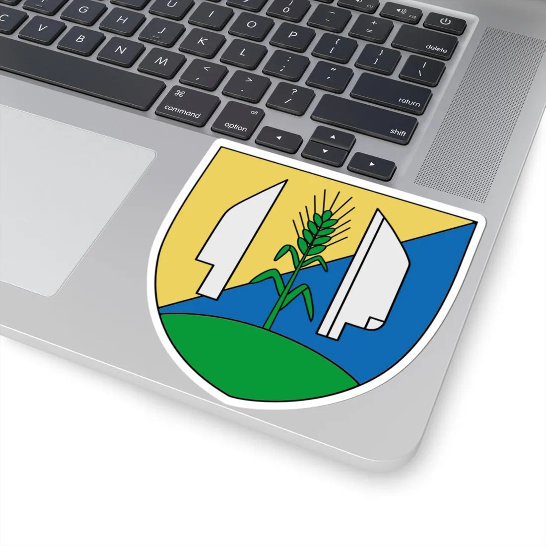 Wappen Deutsch-Wagram (Austria) (Coat of Arms) STICKER Vinyl Kiss-Cut Decal - The Sticker Space