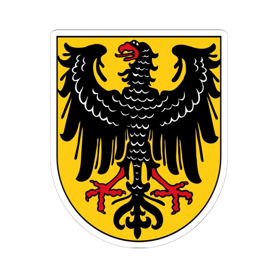 Wappen Deutsches Reich Weimarer Republik 2 (Germany) (Coat of Arms) STICKER Vinyl Kiss-Cut Decal 6 Inch White - The Sticker Space
