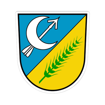 Wappen Diedersdorf (Germany) (Coat of Arms) STICKER Vinyl Kiss-Cut Decal 6 Inch White - The Sticker Space