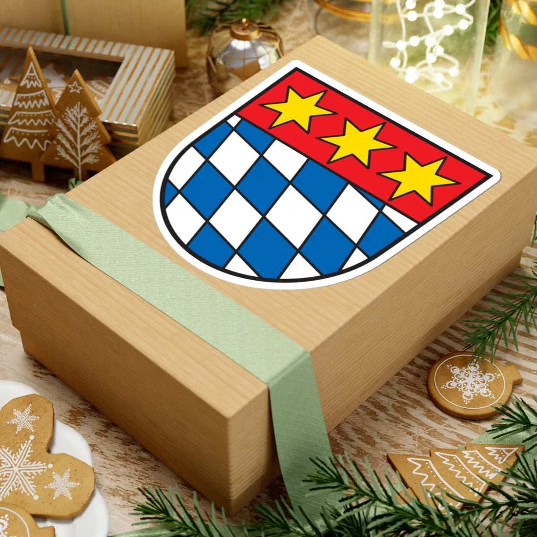 Wappen Dingolfing (Germany) (Coat of Arms) STICKER Vinyl Kiss-Cut Decal - The Sticker Space