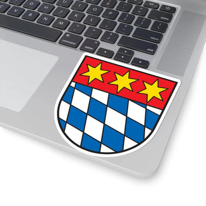 Wappen Dingolfing (Germany) (Coat of Arms) STICKER Vinyl Kiss-Cut Decal - The Sticker Space