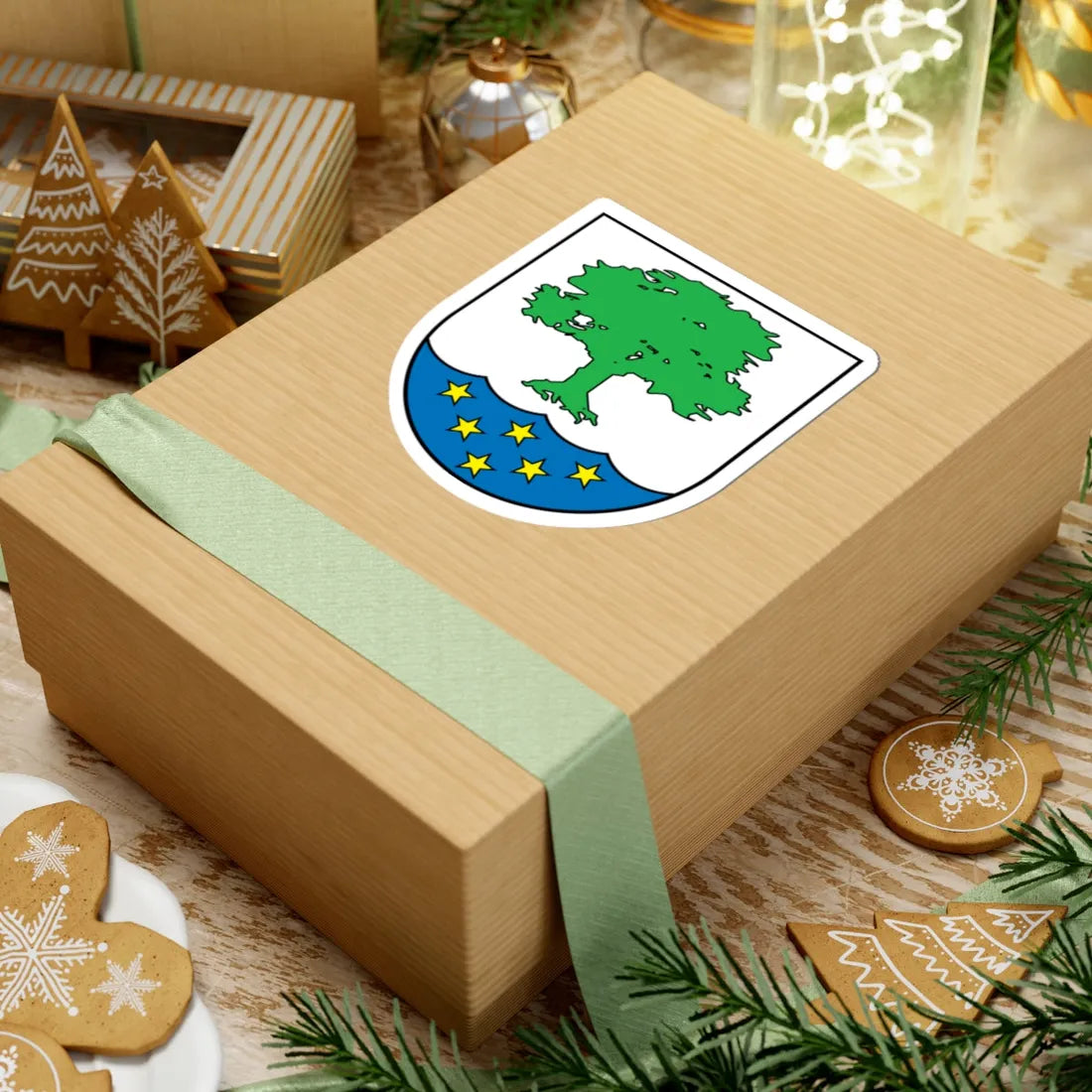 Wappen Doberschütz Sachsen (Germany) (Coat of Arms) STICKER Vinyl Kiss-Cut Decal - The Sticker Space