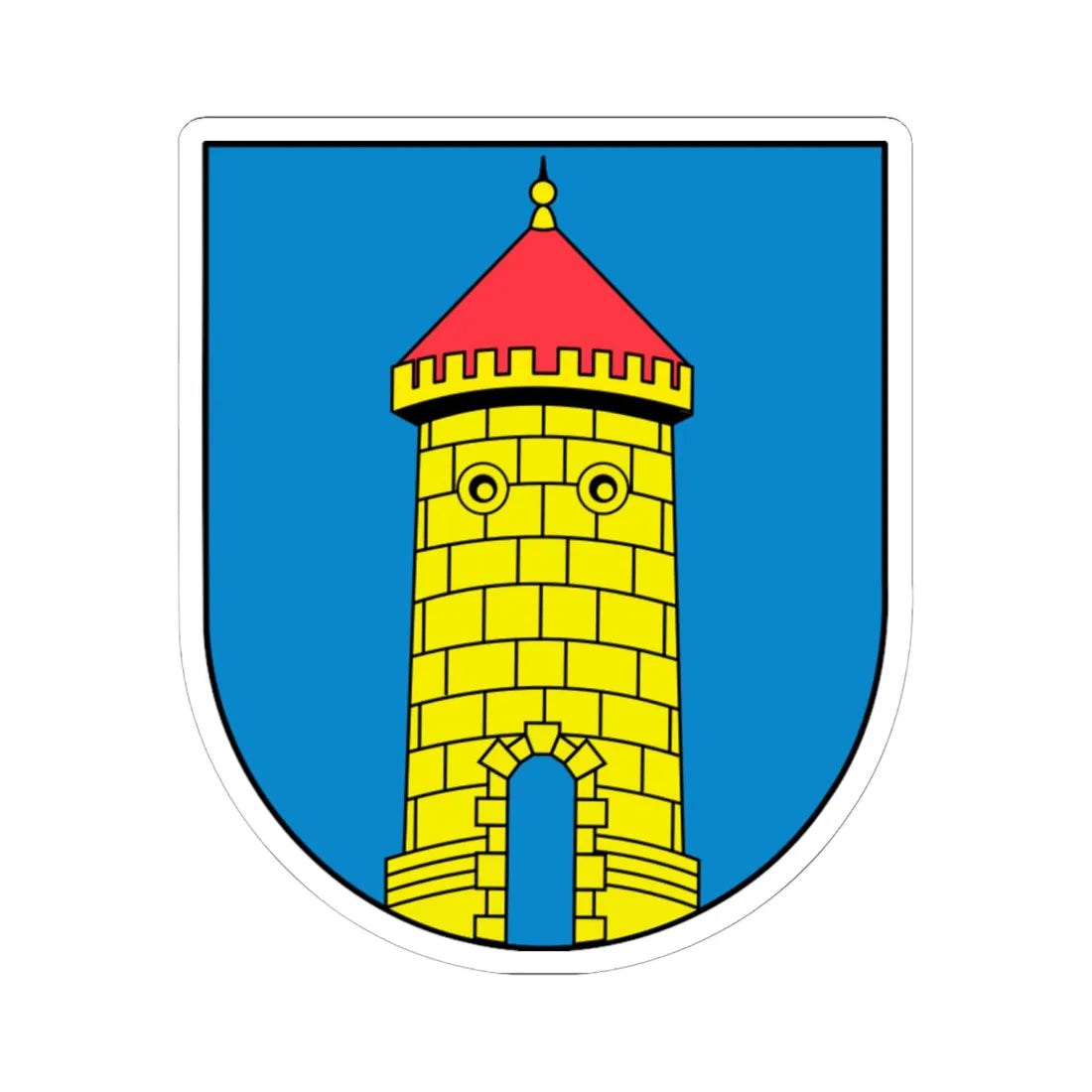 Wappen Dohna (Germany) (Coat of Arms) STICKER Vinyl Kiss-Cut Decal 6 Inch White - The Sticker Space