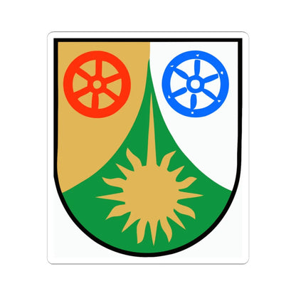 Wappen Donnersbergkreis (Germany) (Coat of Arms) STICKER Vinyl Kiss-Cut Decal 6 Inch White - The Sticker Space