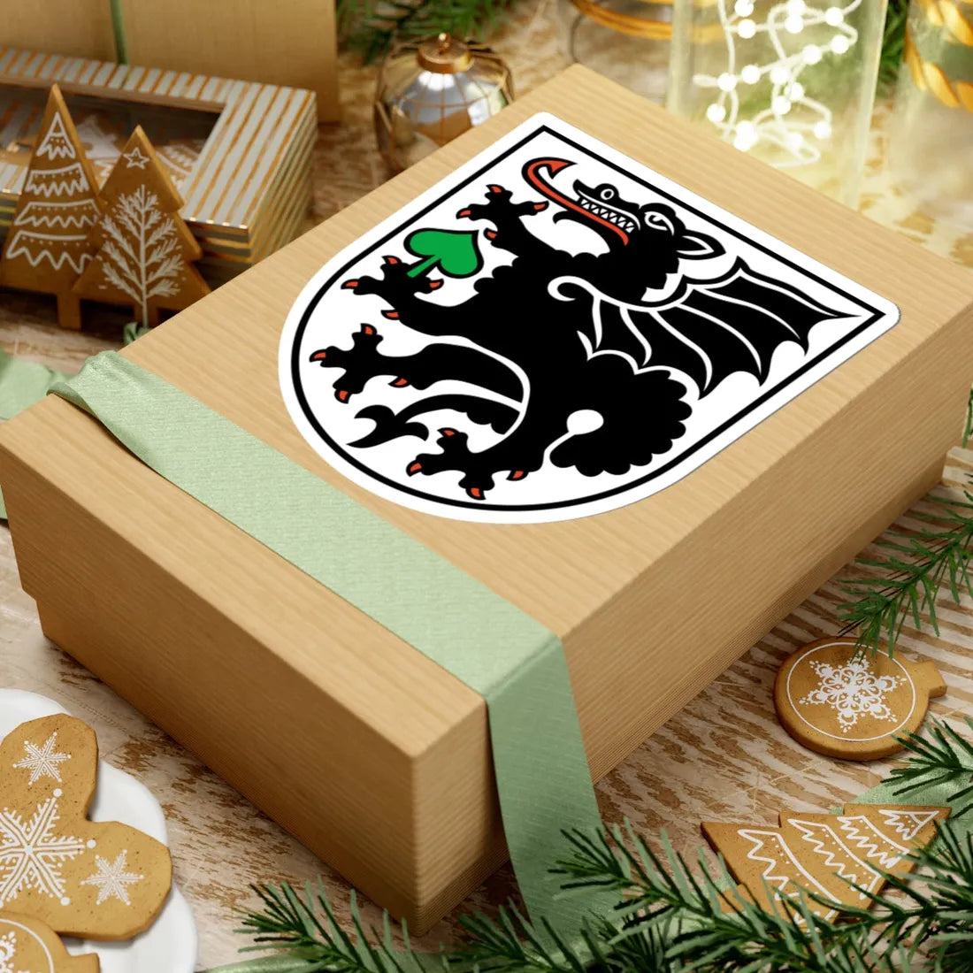 Wappen Drachhausen (Germany) (Coat of Arms) STICKER Vinyl Kiss-Cut Decal - The Sticker Space