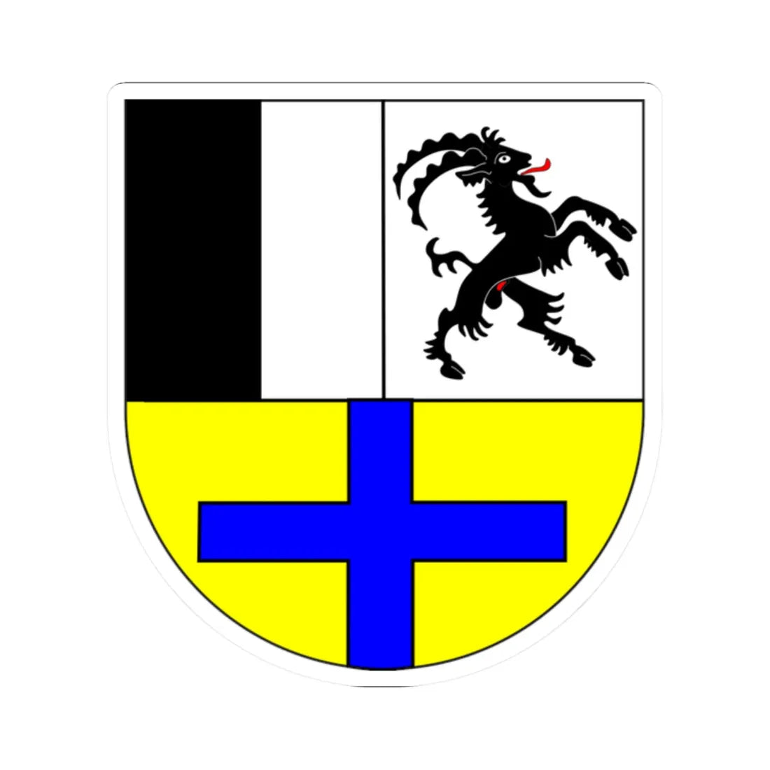 Wappen Drei Bünde (Switzerland) (Coat of Arms) STICKER Vinyl Kiss-Cut Decal 2 Inch White - The Sticker Space