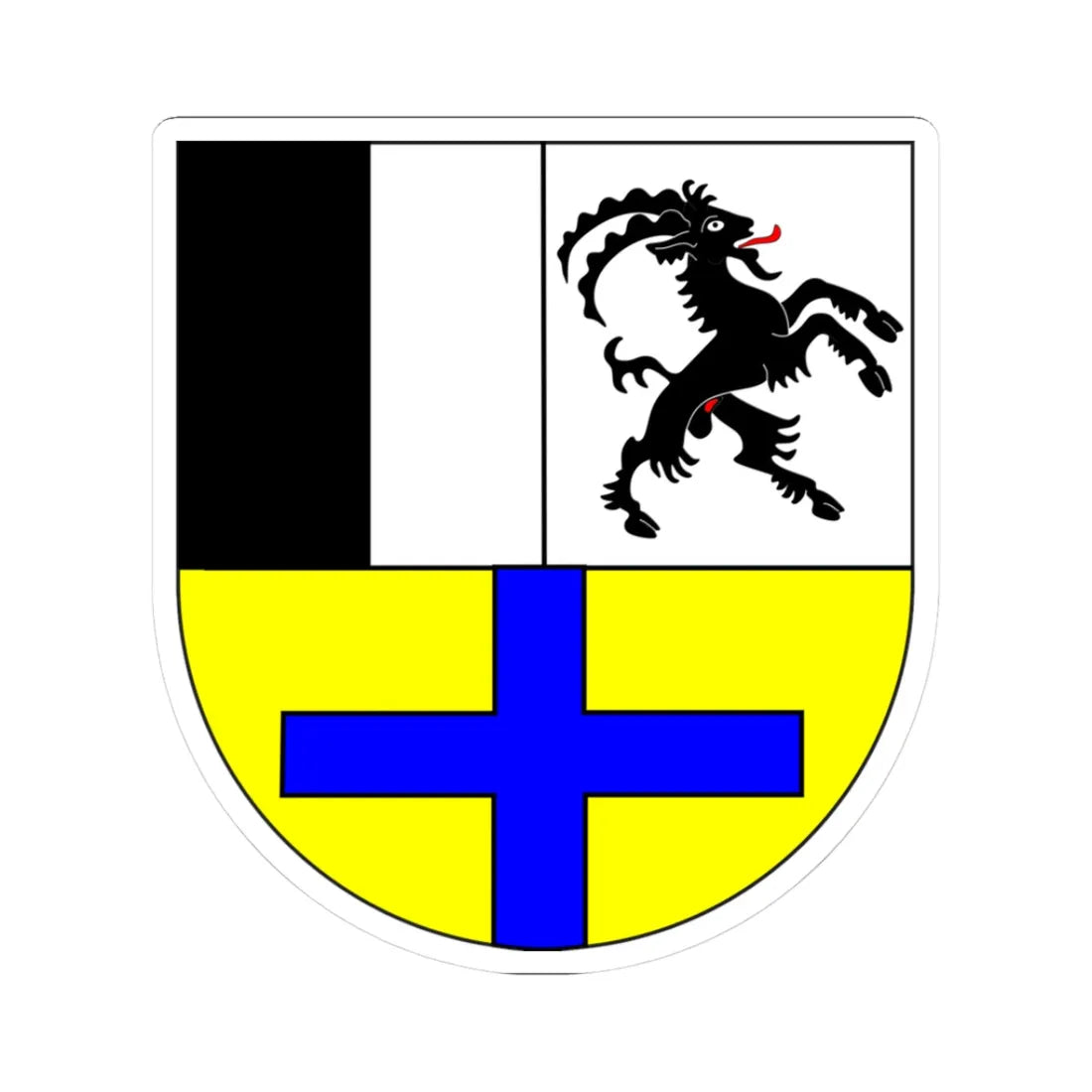 Wappen Drei Bünde (Switzerland) (Coat of Arms) STICKER Vinyl Kiss-Cut Decal 3 Inch White - The Sticker Space