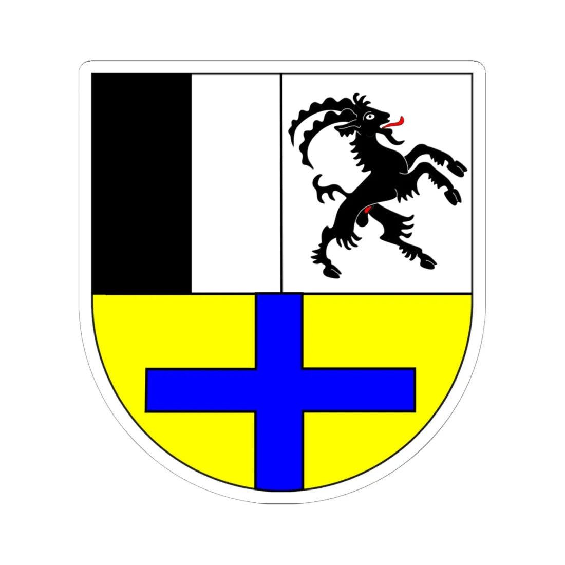 Wappen Drei Bünde (Switzerland) (Coat of Arms) STICKER Vinyl Kiss-Cut Decal 6 Inch White - The Sticker Space