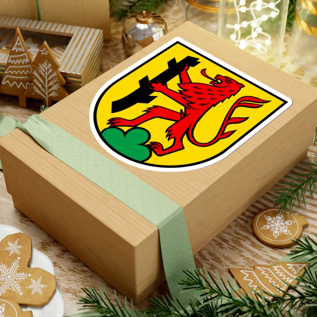 Wappen Dürrenäsch (Switzerland) (Coat of Arms) STICKER Vinyl Kiss-Cut Decal - The Sticker Space