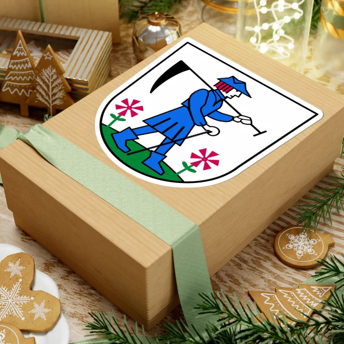 Wappen Dürrröhrsdorf-Dittersbach (Germany) (Coat of Arms) STICKER Vinyl Kiss-Cut Decal - The Sticker Space