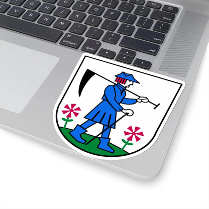 Wappen Dürrröhrsdorf-Dittersbach (Germany) (Coat of Arms) STICKER Vinyl Kiss-Cut Decal - The Sticker Space