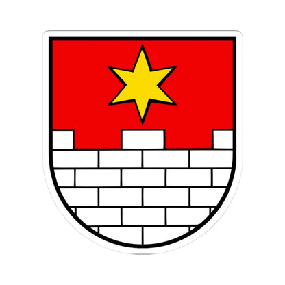 Wappen Eggenwil (Switzerland) (Coat of Arms) STICKER Vinyl Kiss-Cut Decal 3 Inch White - The Sticker Space