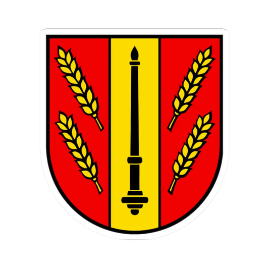 Wappen Eiken (Switzerland) (Coat of Arms) STICKER Vinyl Kiss-Cut Decal 2 Inch White - The Sticker Space