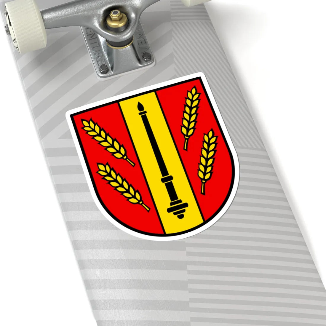 Wappen Eiken (Switzerland) (Coat of Arms) STICKER Vinyl Kiss-Cut Decal - The Sticker Space