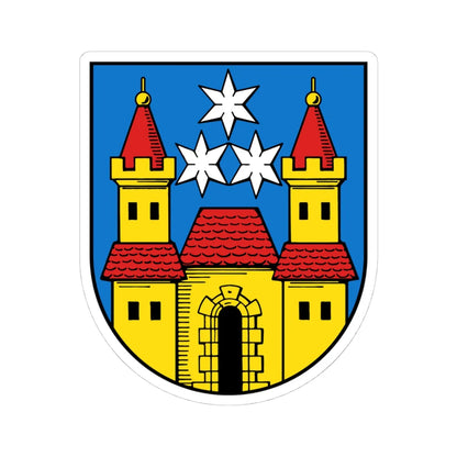Wappen Eilenburg (Germany) (Coat of Arms) STICKER Vinyl Kiss-Cut Decal 4 Inch White - The Sticker Space