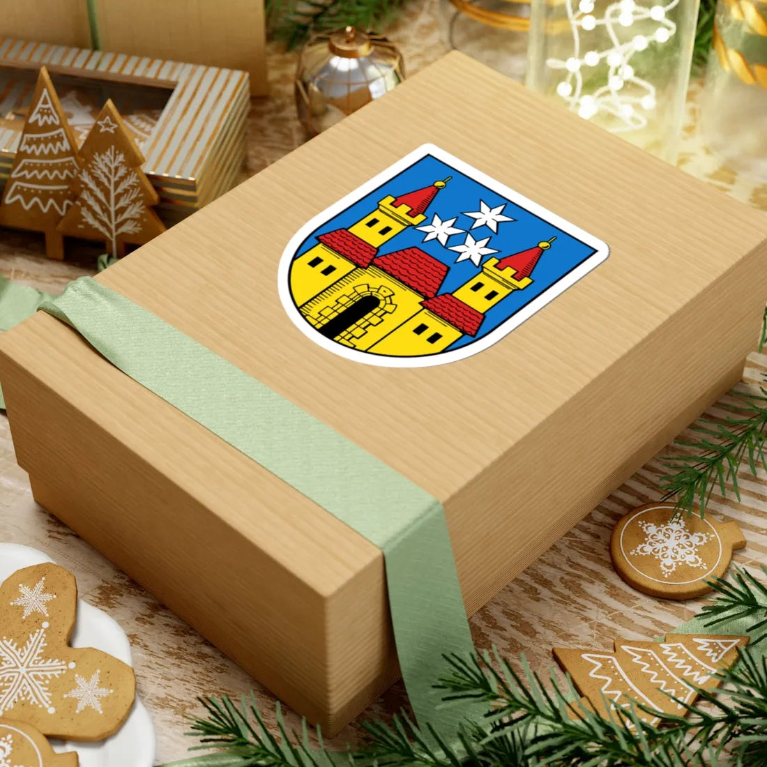 Wappen Eilenburg (Germany) (Coat of Arms) STICKER Vinyl Kiss-Cut Decal - The Sticker Space