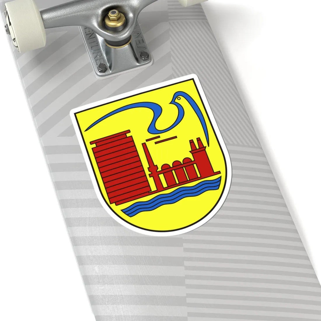 Wappen Eisenhuettenstadt (Germany) (Coat of Arms) STICKER Vinyl Kiss-Cut Decal - The Sticker Space