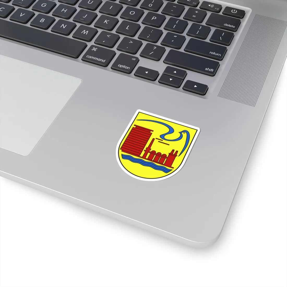 Wappen Eisenhuettenstadt (Germany) (Coat of Arms) STICKER Vinyl Kiss-Cut Decal - The Sticker Space