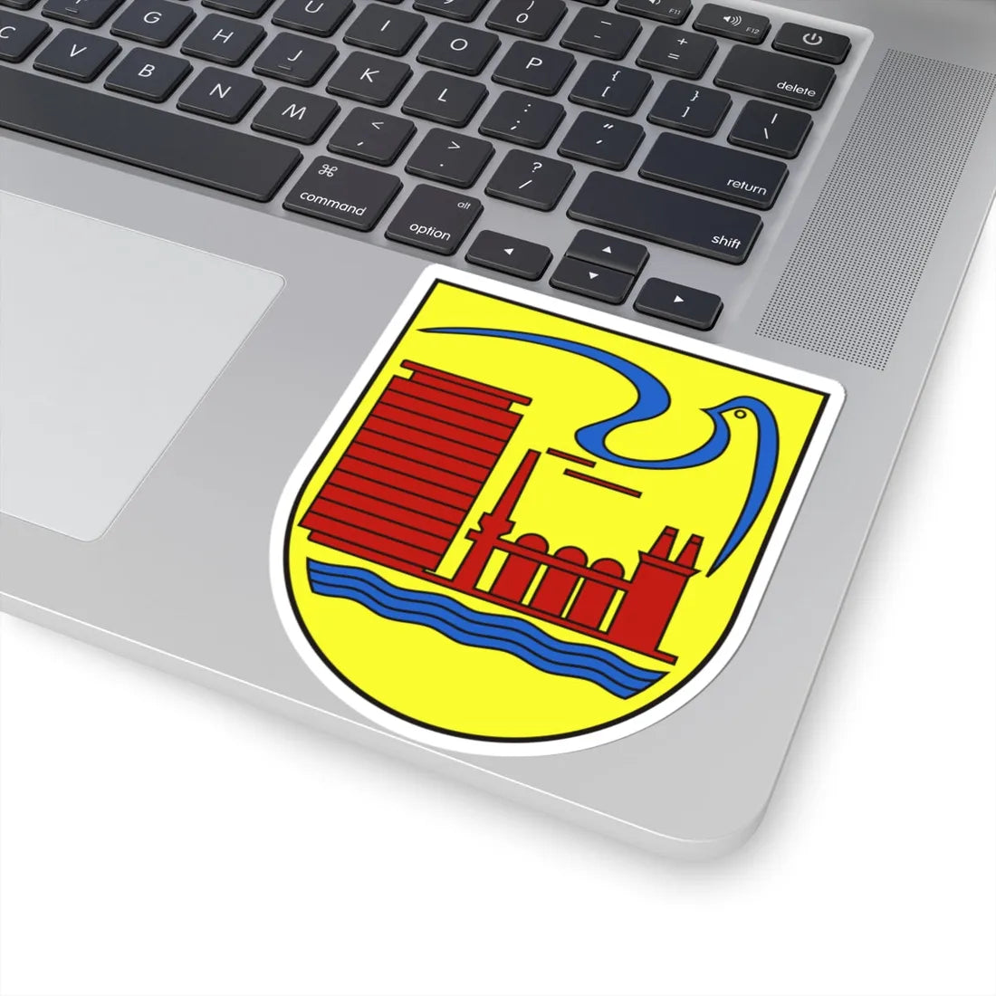Wappen Eisenhuettenstadt (Germany) (Coat of Arms) STICKER Vinyl Kiss-Cut Decal - The Sticker Space