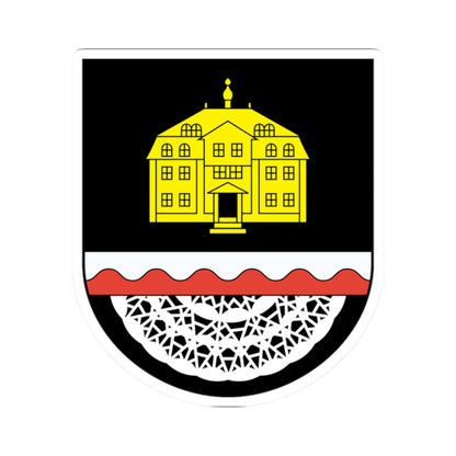 Wappen Ellefeld (Germany) (Coat of Arms) STICKER Vinyl Kiss-Cut Decal 2 Inch White - The Sticker Space