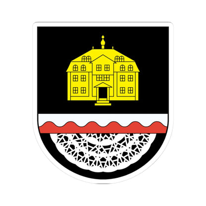 Wappen Ellefeld (Germany) (Coat of Arms) STICKER Vinyl Kiss-Cut Decal 3 Inch White - The Sticker Space