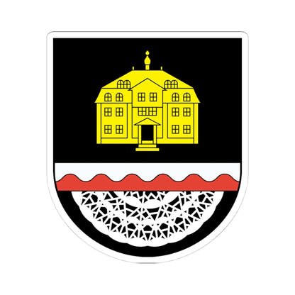 Wappen Ellefeld (Germany) (Coat of Arms) STICKER Vinyl Kiss-Cut Decal 4 Inch White - The Sticker Space