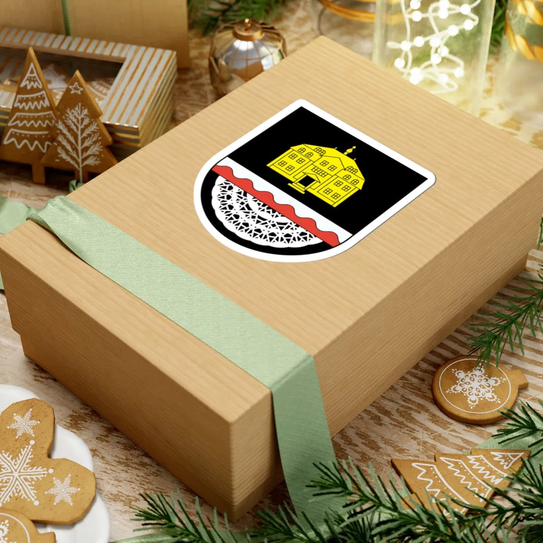 Wappen Ellefeld (Germany) (Coat of Arms) STICKER Vinyl Kiss-Cut Decal - The Sticker Space