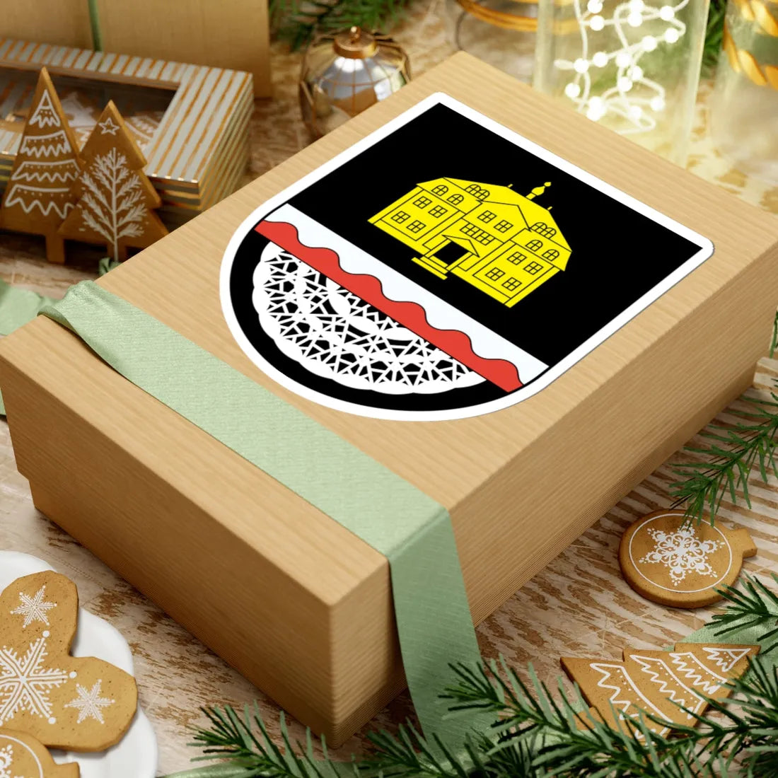 Wappen Ellefeld (Germany) (Coat of Arms) STICKER Vinyl Kiss-Cut Decal - The Sticker Space