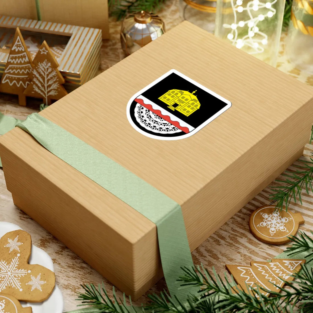 Wappen Ellefeld (Germany) (Coat of Arms) STICKER Vinyl Kiss-Cut Decal - The Sticker Space