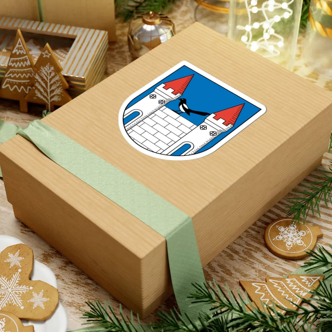 Wappen Elsterberg (Germany) (Coat of Arms) STICKER Vinyl Kiss-Cut Decal - The Sticker Space