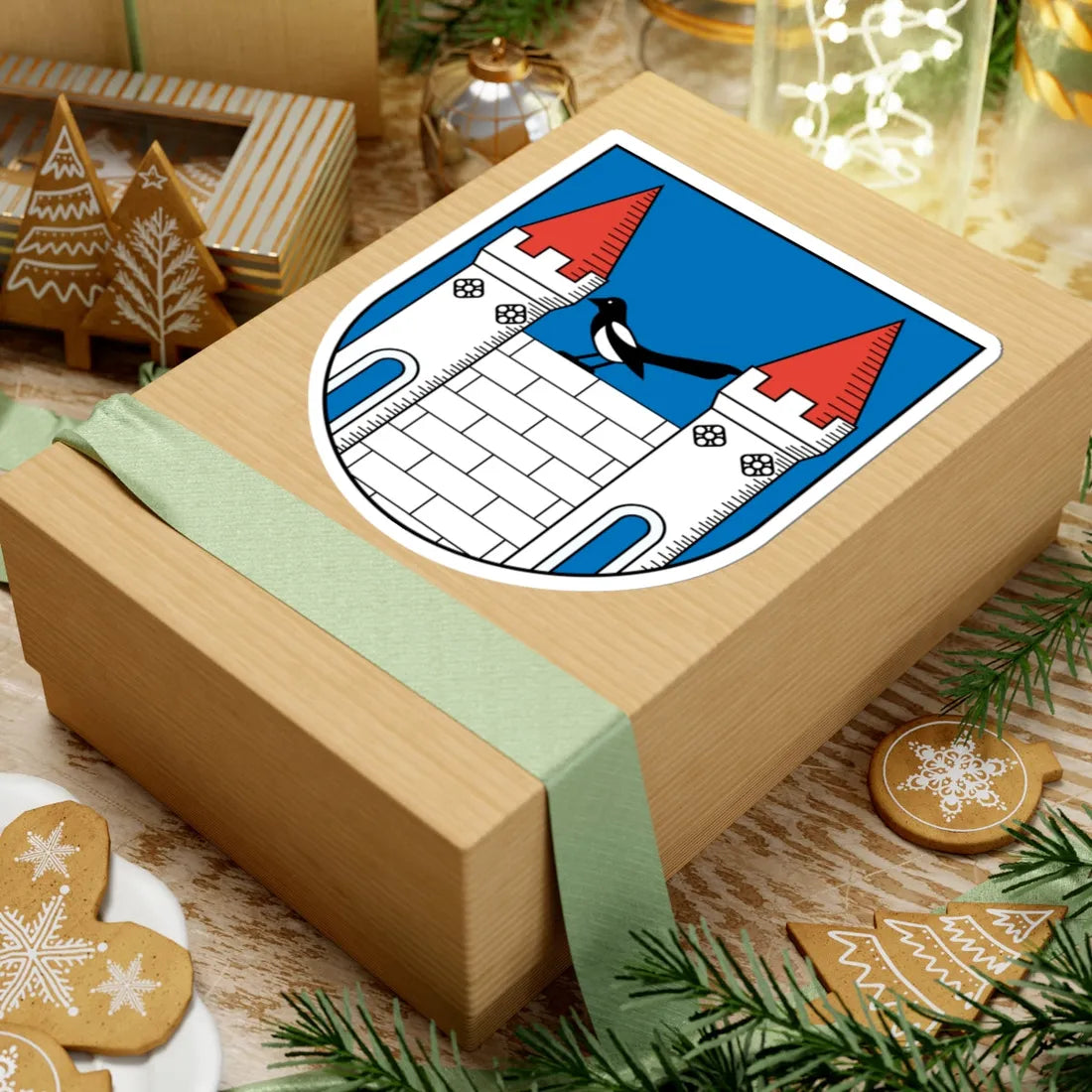 Wappen Elsterberg (Germany) (Coat of Arms) STICKER Vinyl Kiss-Cut Decal - The Sticker Space