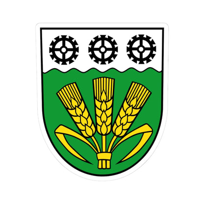 Wappen Elstertrebnitz (Germany) (Coat of Arms) STICKER Vinyl Kiss-Cut Decal 3 Inch White - The Sticker Space
