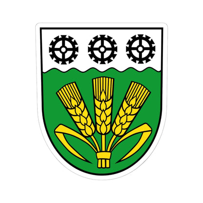 Wappen Elstertrebnitz (Germany) (Coat of Arms) STICKER Vinyl Kiss-Cut Decal 6 Inch White - The Sticker Space