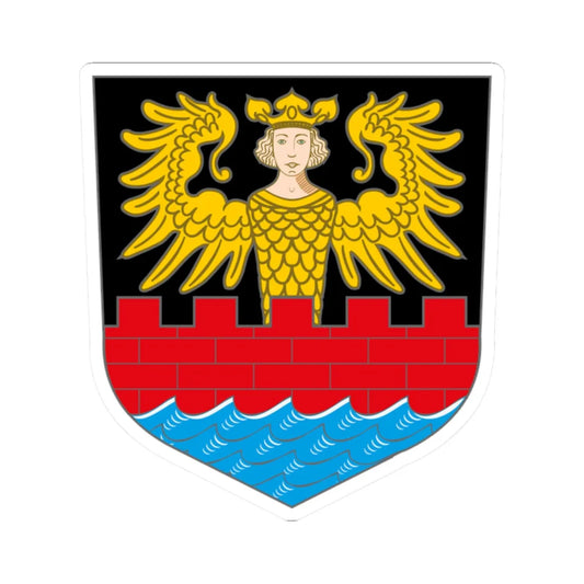 Wappen Emden (Germany) (Coat of Arms) STICKER Vinyl Kiss-Cut Decal 2 Inch White - The Sticker Space
