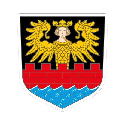 Wappen Emden (Germany) (Coat of Arms) STICKER Vinyl Kiss-Cut Decal 3 Inch White - The Sticker Space
