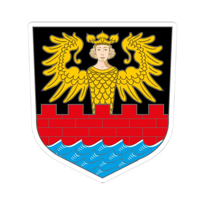 Wappen Emden (Germany) (Coat of Arms) STICKER Vinyl Kiss-Cut Decal 4 Inch White - The Sticker Space
