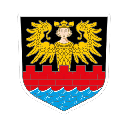 Wappen Emden (Germany) (Coat of Arms) STICKER Vinyl Kiss-Cut Decal 6 Inch White - The Sticker Space