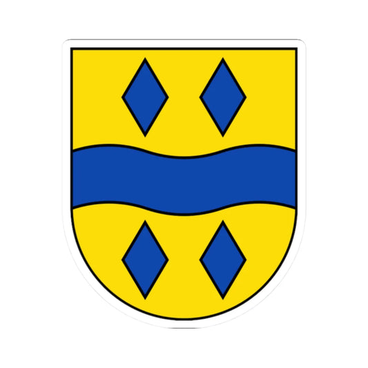 Wappen Enzkreis (Germany) (Coat of Arms) STICKER Vinyl Kiss-Cut Decal 2 Inch White - The Sticker Space
