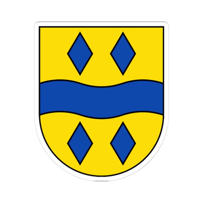 Wappen Enzkreis (Germany) (Coat of Arms) STICKER Vinyl Kiss-Cut Decal 4 Inch White - The Sticker Space