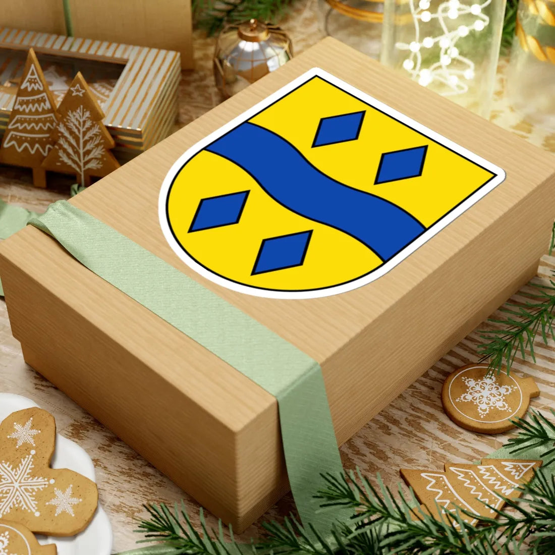 Wappen Enzkreis (Germany) (Coat of Arms) STICKER Vinyl Kiss-Cut Decal - The Sticker Space