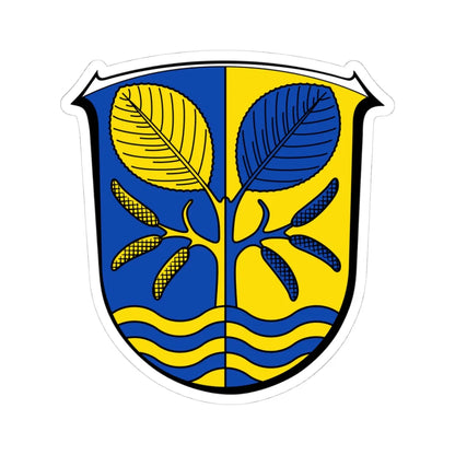 Wappen Erlensee (Germany) (Coat of Arms) STICKER Vinyl Kiss-Cut Decal 4 Inch White - The Sticker Space