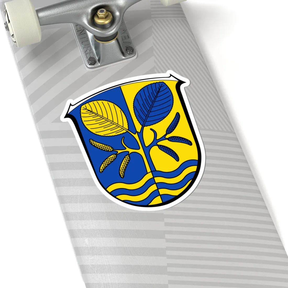 Wappen Erlensee (Germany) (Coat of Arms) STICKER Vinyl Kiss-Cut Decal - The Sticker Space