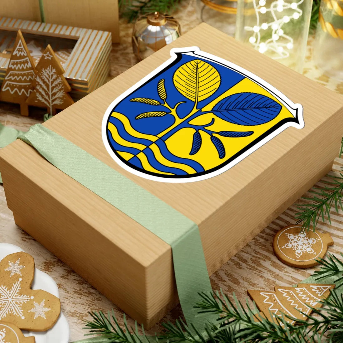 Wappen Erlensee (Germany) (Coat of Arms) STICKER Vinyl Kiss-Cut Decal - The Sticker Space