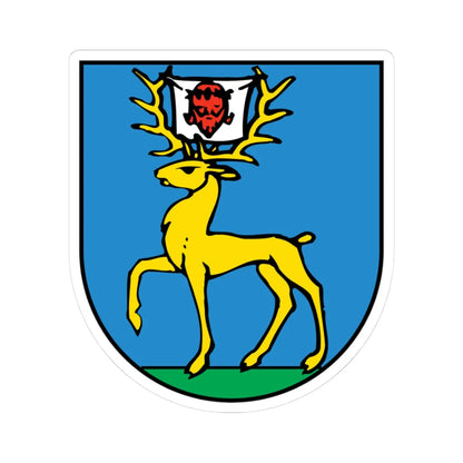 Wappen Erstfeld (Switzerland) (Coat of Arms) STICKER Vinyl Kiss-Cut Decal 3 Inch White - The Sticker Space