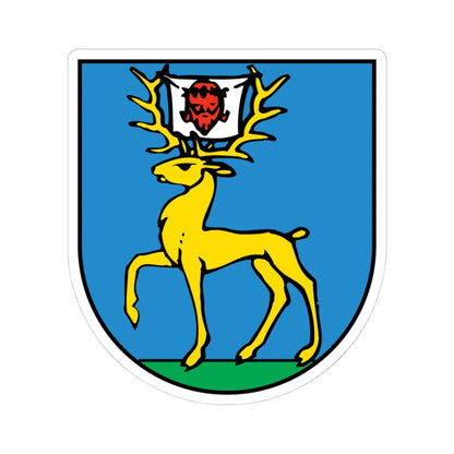 Wappen Erstfeld (Switzerland) (Coat of Arms) STICKER Vinyl Kiss-Cut Decal 4 Inch White - The Sticker Space