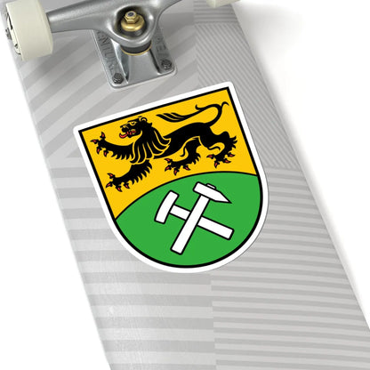 Wappen Erzgebirgskreis (Germany) (Coat of Arms) STICKER Vinyl Kiss-Cut Decal - The Sticker Space