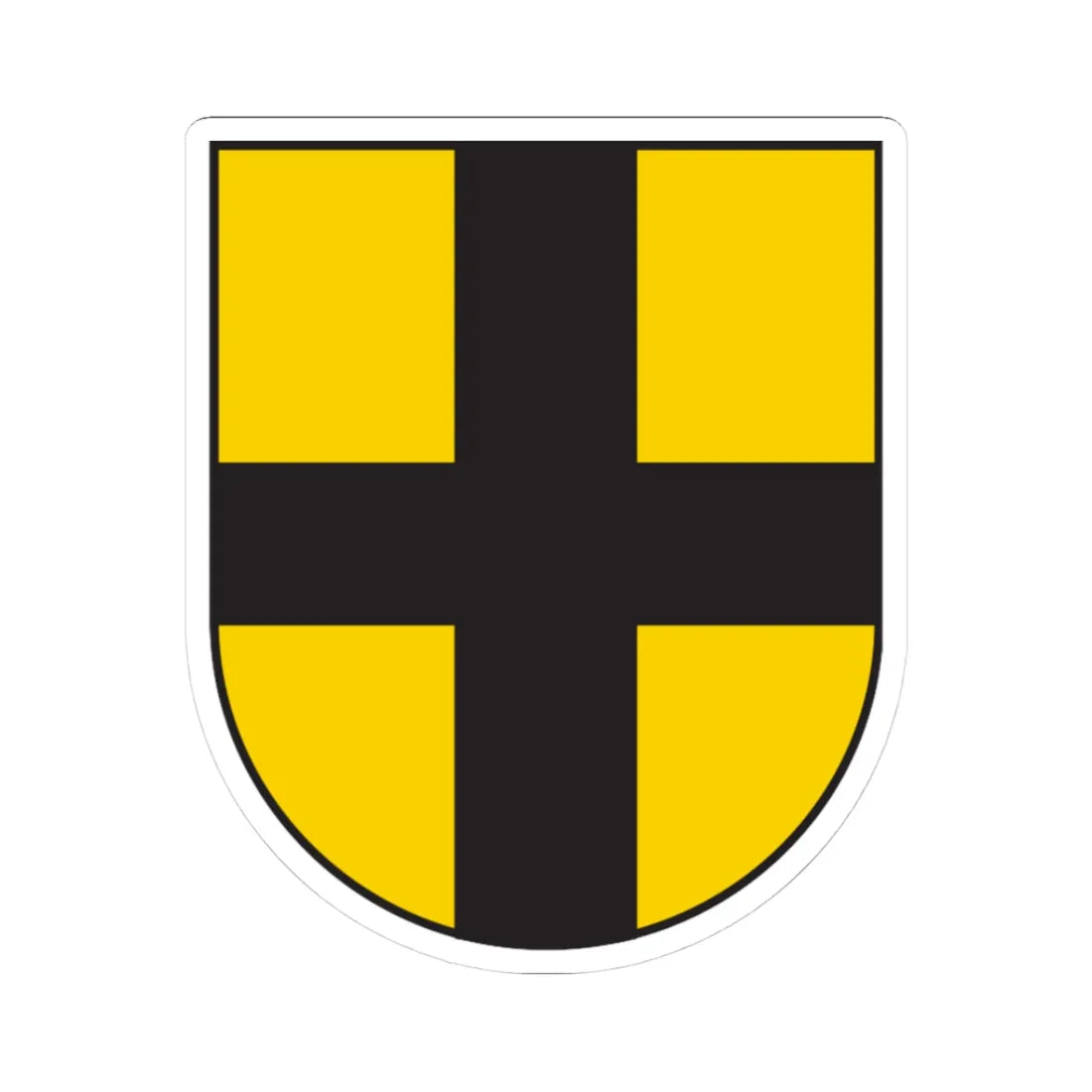 Wappen Eschikofen (Switzerland) (Coat of Arms) STICKER Vinyl Kiss-Cut Decal 3 Inch White - The Sticker Space