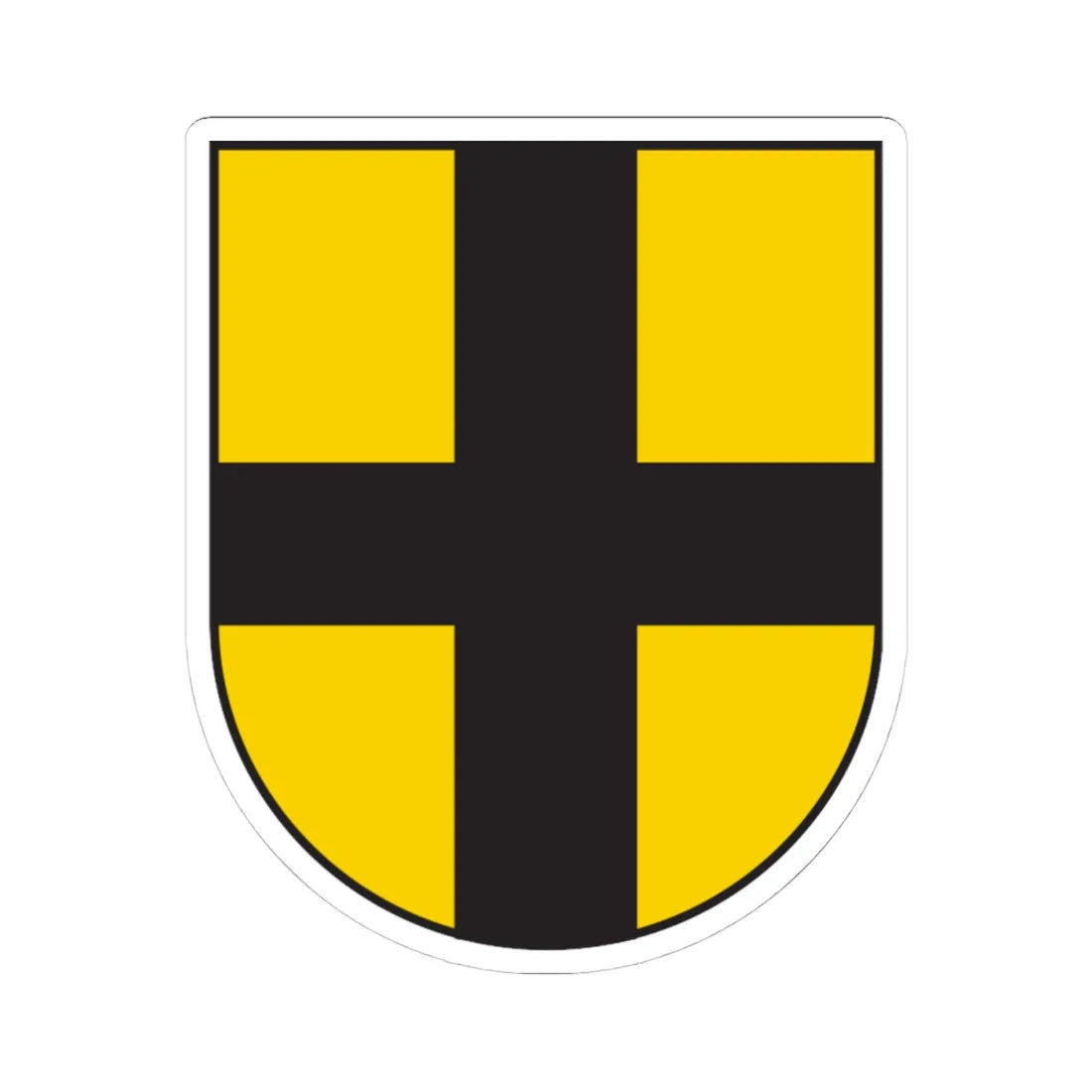 Wappen Eschikofen (Switzerland) (Coat of Arms) STICKER Vinyl Kiss-Cut Decal 4 Inch White - The Sticker Space